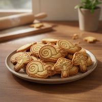Toadstool & Garden Snail Mini Cookie Cutter & Stamp Set