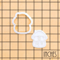 Mushroom Cottage Mini Cookie Cutter & Stamp Set