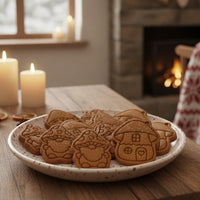 Mushroom Cottage & Mushroom Gnome Mini Cookie Cutter & Stamp Set
