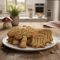 Set of 2 Toadstool & Tree Stump Cookie Cutters