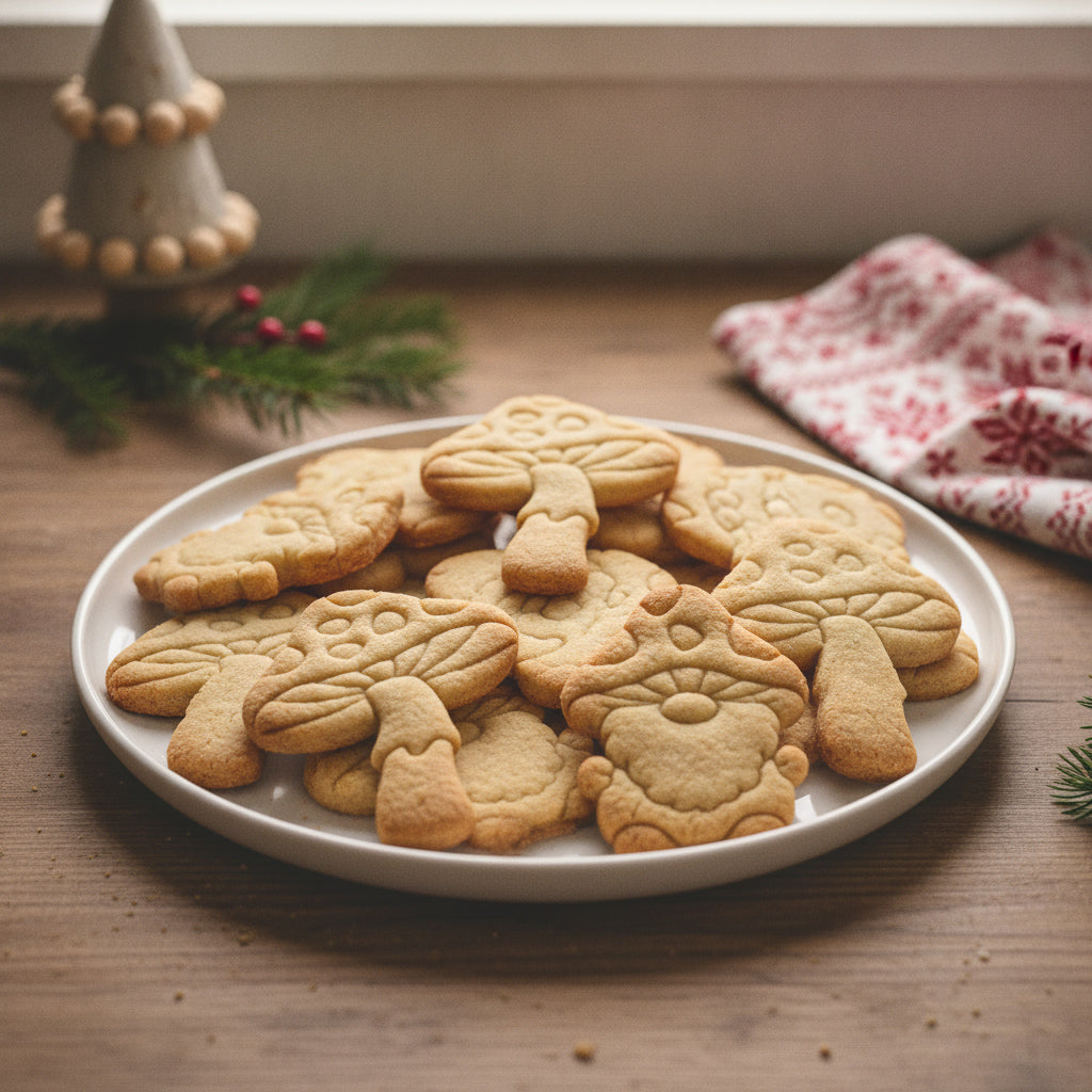 Set of 2 Toadstool & Mushroom Gnome Cookie Cutters