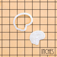 Sagittal View Brain Mini Cookie Cutter & Stamp Set