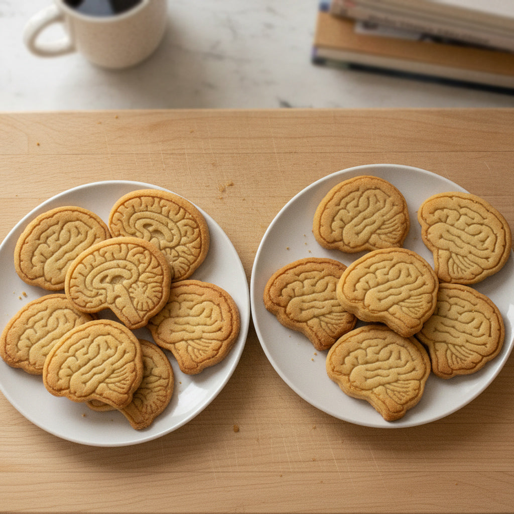 Set of 2 Sagittal & Lateral Brain Mini Cookie Cutter & Stamp Set