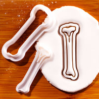 Tibia Bone Mini Cookie Cutter & Stamp Set