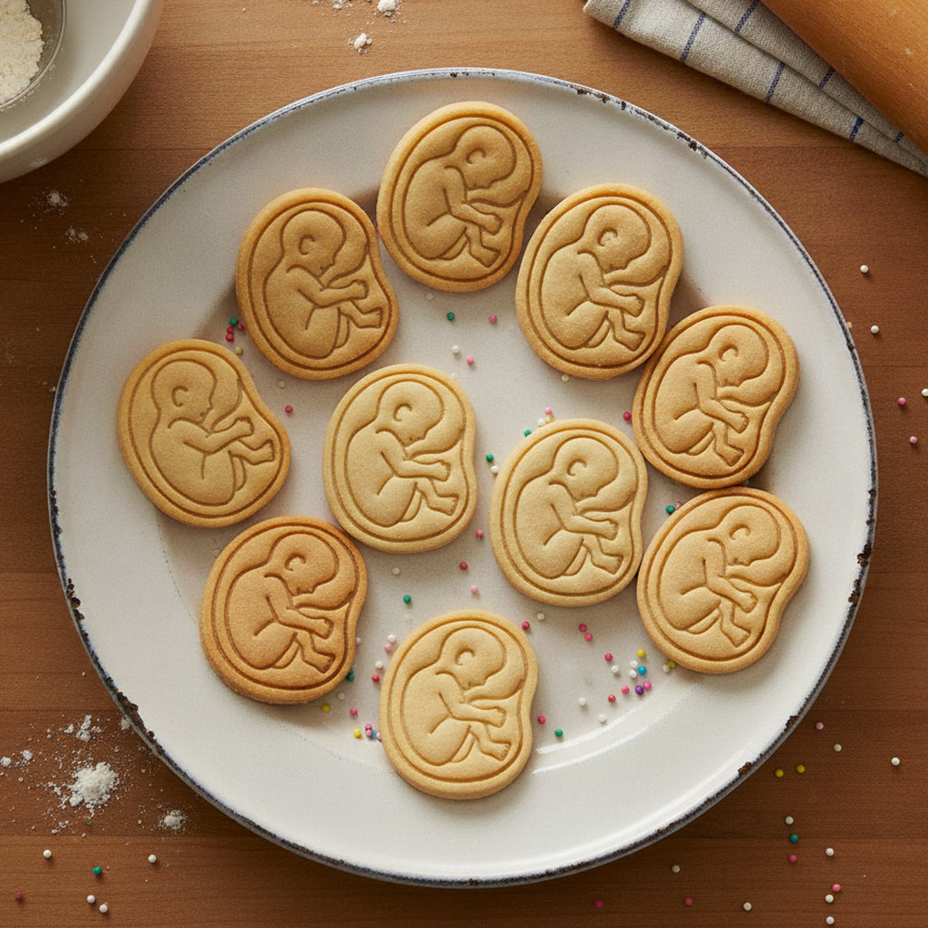 20 Week Fetal Mini Cookie Cutter & Stamp Set