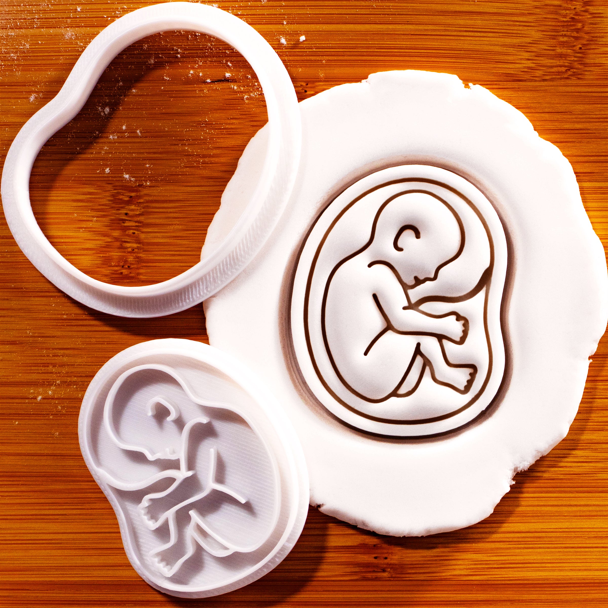 20 Week Fetal Mini Cookie Cutter & Stamp Set