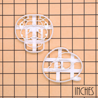 Set of 2 Ball Python Face & Ball Form Cookie Cutters