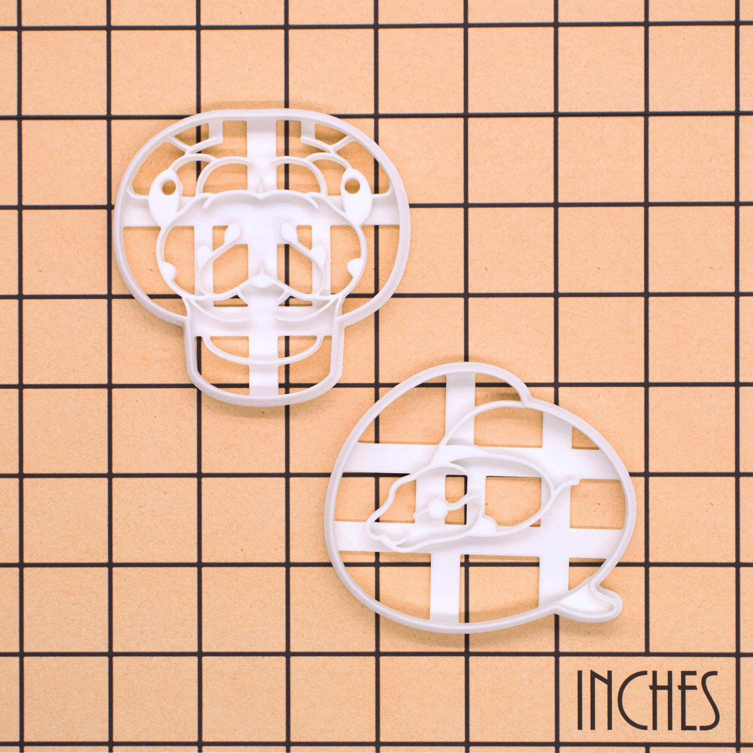 Set of 2 Ball Python Face & Ball Form Cookie Cutters