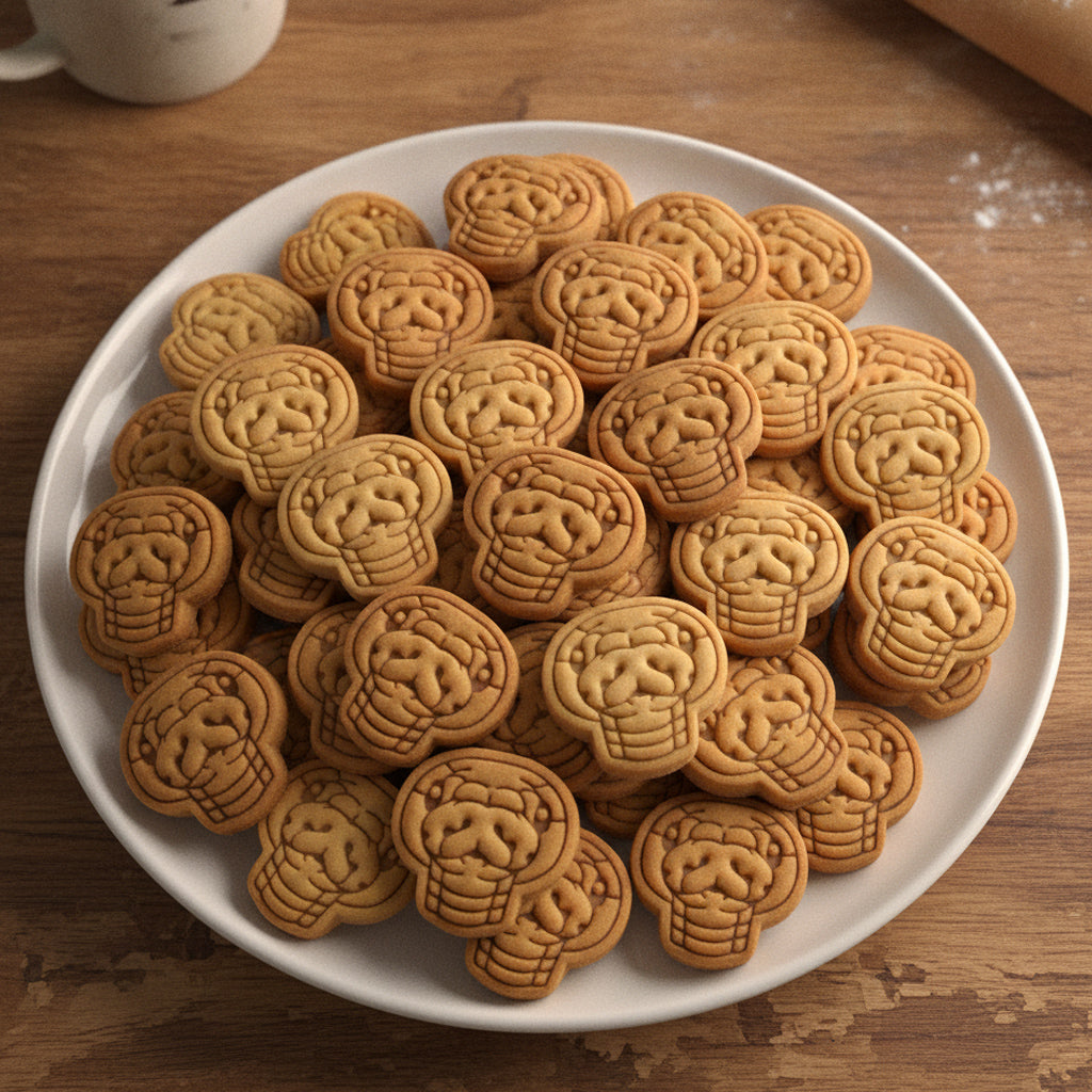 Set of 2 Ball Python Mini Cookie Cutter & Stamp Set