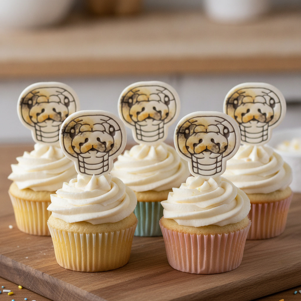 Set of 2 Ball Python Mini Cookie Cutter & Stamp Set