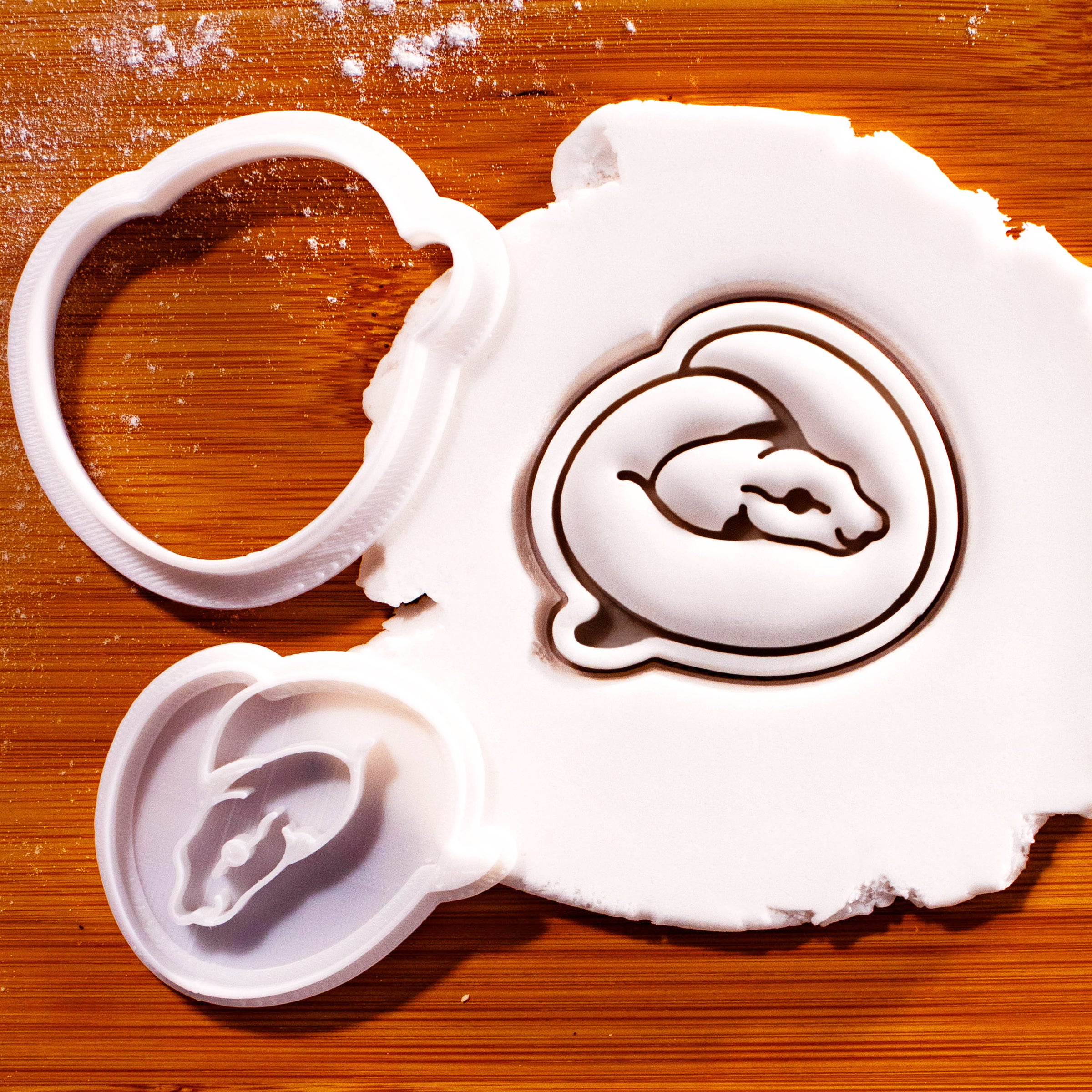 Ball Python Ball Form Mini Cookie Cutter & Stamp Set