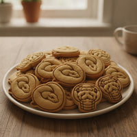 Set of 2 Ball Python Mini Cookie Cutter & Stamp Set