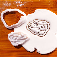 Bearded Dragon Pogona Face Mini Cookie Cutter & Stamp Set