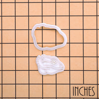 Bearded Dragon Pogona Face Mini Cookie Cutter & Stamp Set