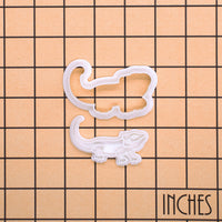 Bearded Dragon Pogona Body Mini Cookie Cutter & Stamp Set