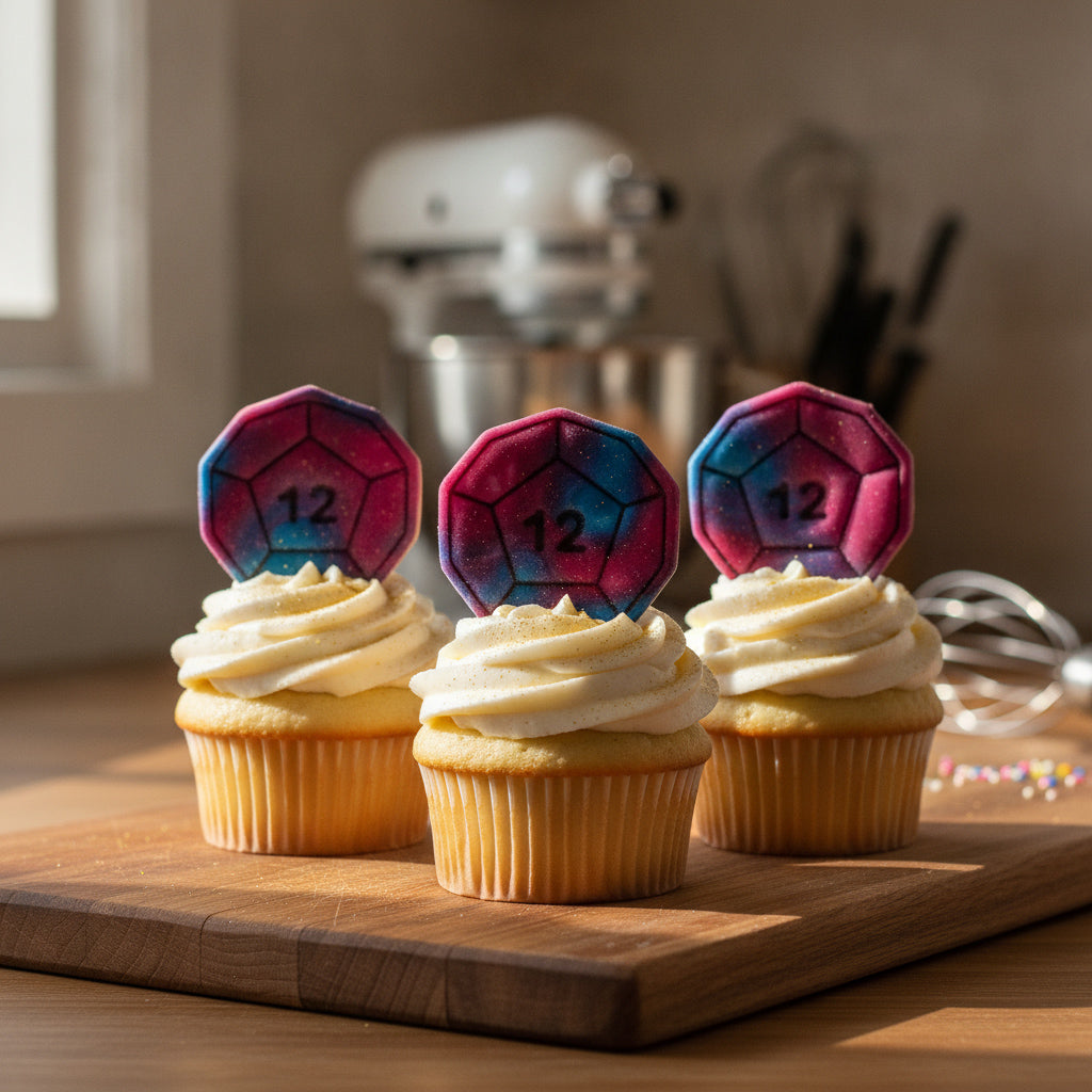 D12 Dice Mini Cookie Cutter & Stamp Set
