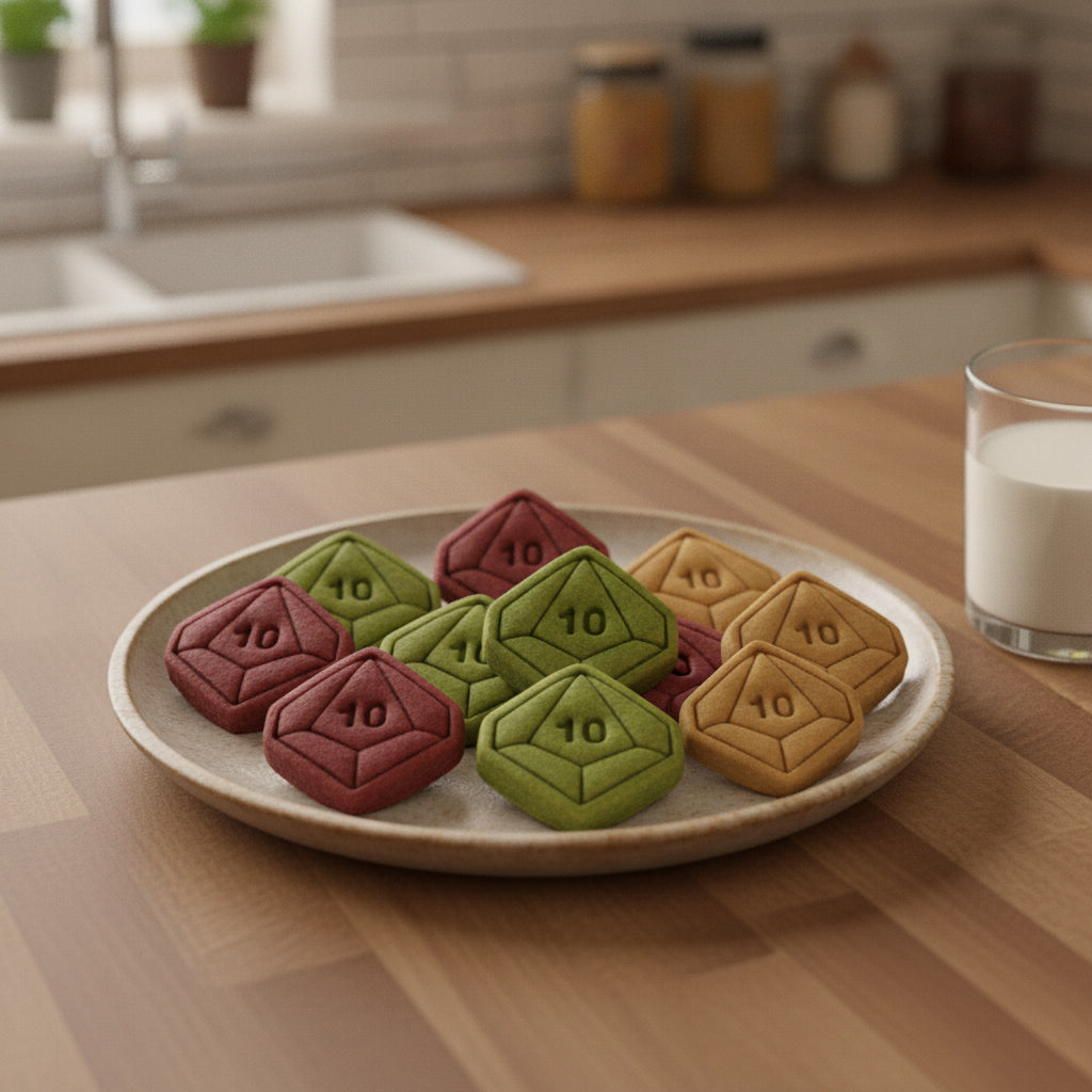 D10 Dice Mini Cookie Cutter & Stamp Set