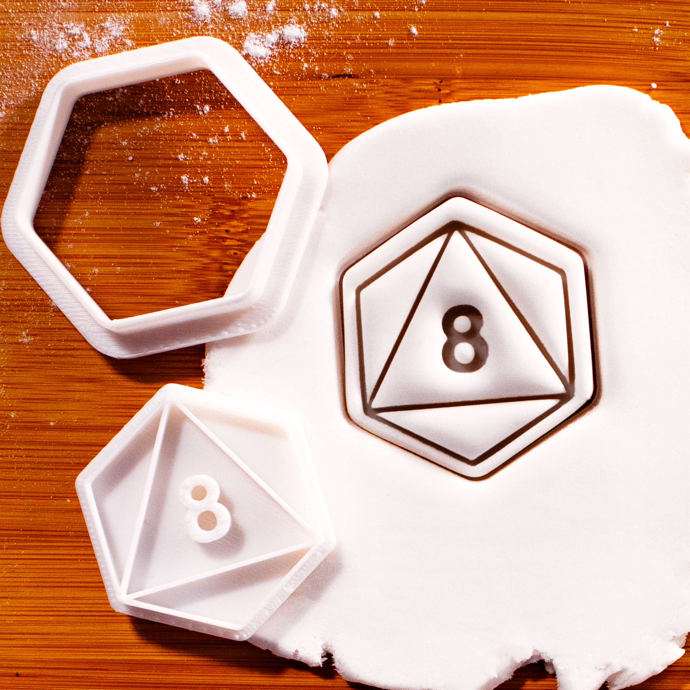 D8 Dice Mini Cookie Cutter & Stamp Set