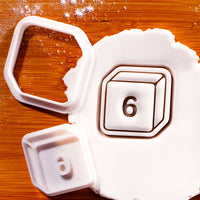 D6 Dice Mini Cookie Cutter & Stamp Set