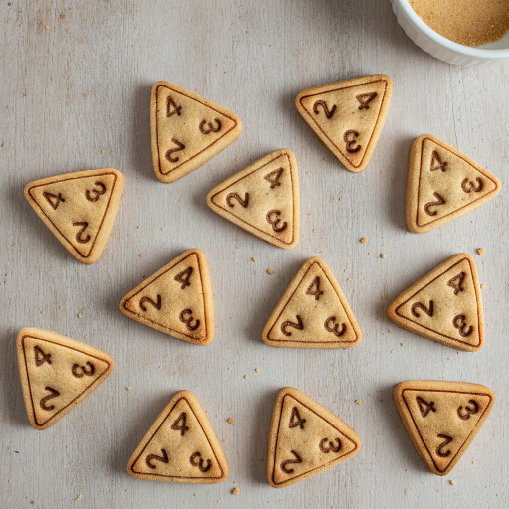 D4 Dice Mini Cookie Cutter & Stamp Set