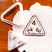 D4 Dice Mini Cookie Cutter & Stamp Set