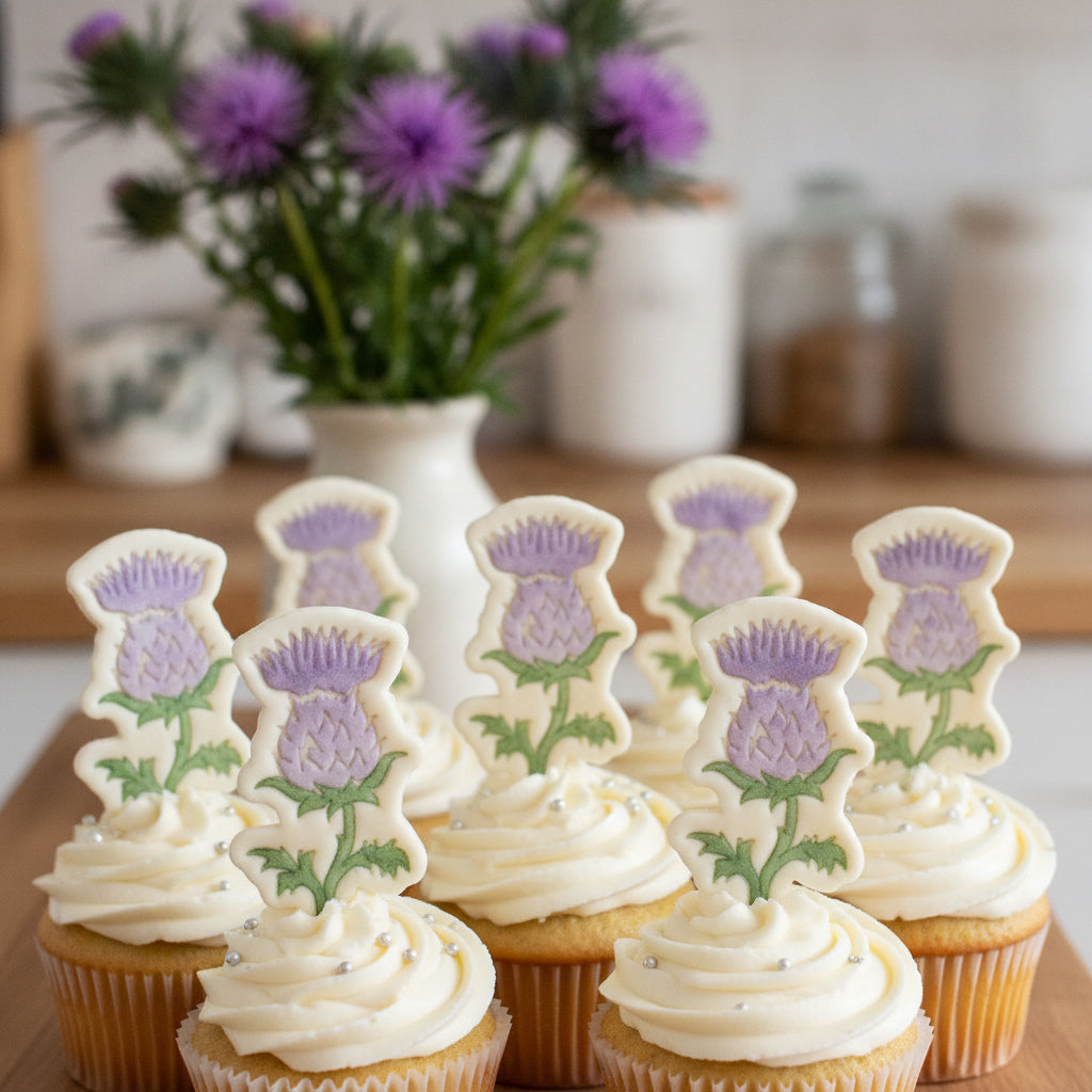 Thistle Flower Mini Cookie Cutter & Stamp Set