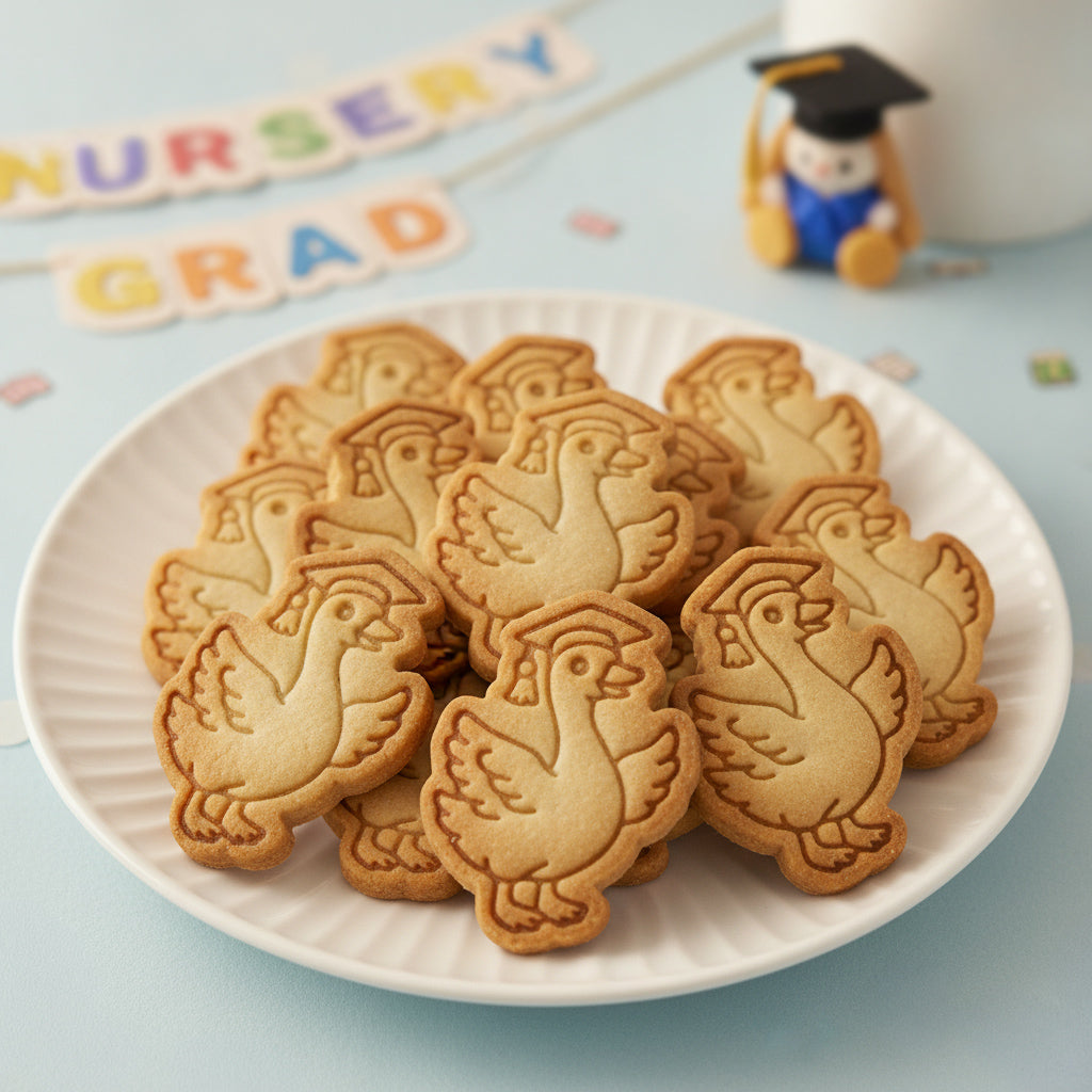 Graduate Goose Mini Cookie Cutter & Stamp Set