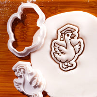 Graduate Goose Mini Cookie Cutter & Stamp Set