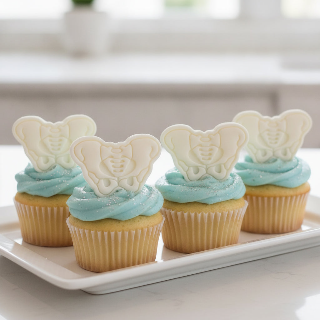 Pelvis Mini Cookie Cutter & Stamp Set