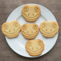 Smiling Gecko Face Cookie Cutter