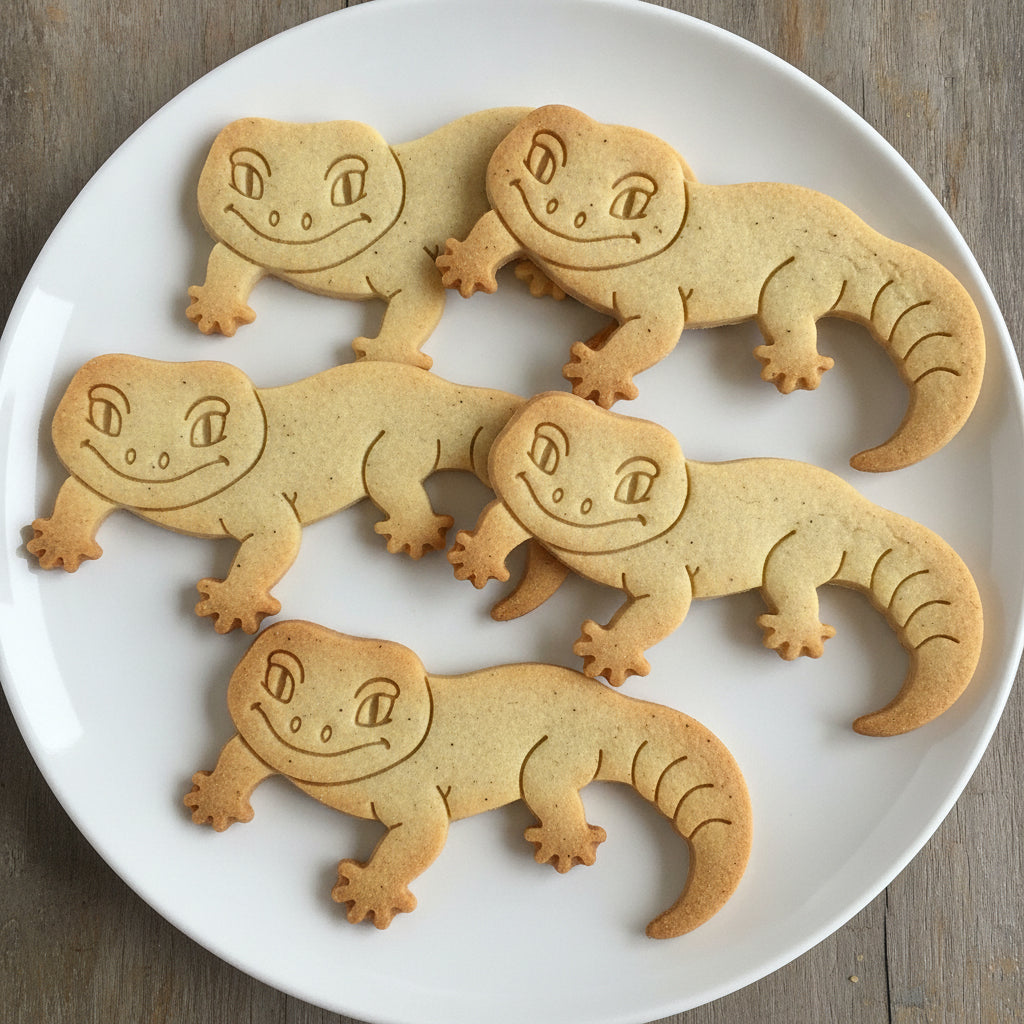 Smiling Gecko Full-Body Cookie Cutter