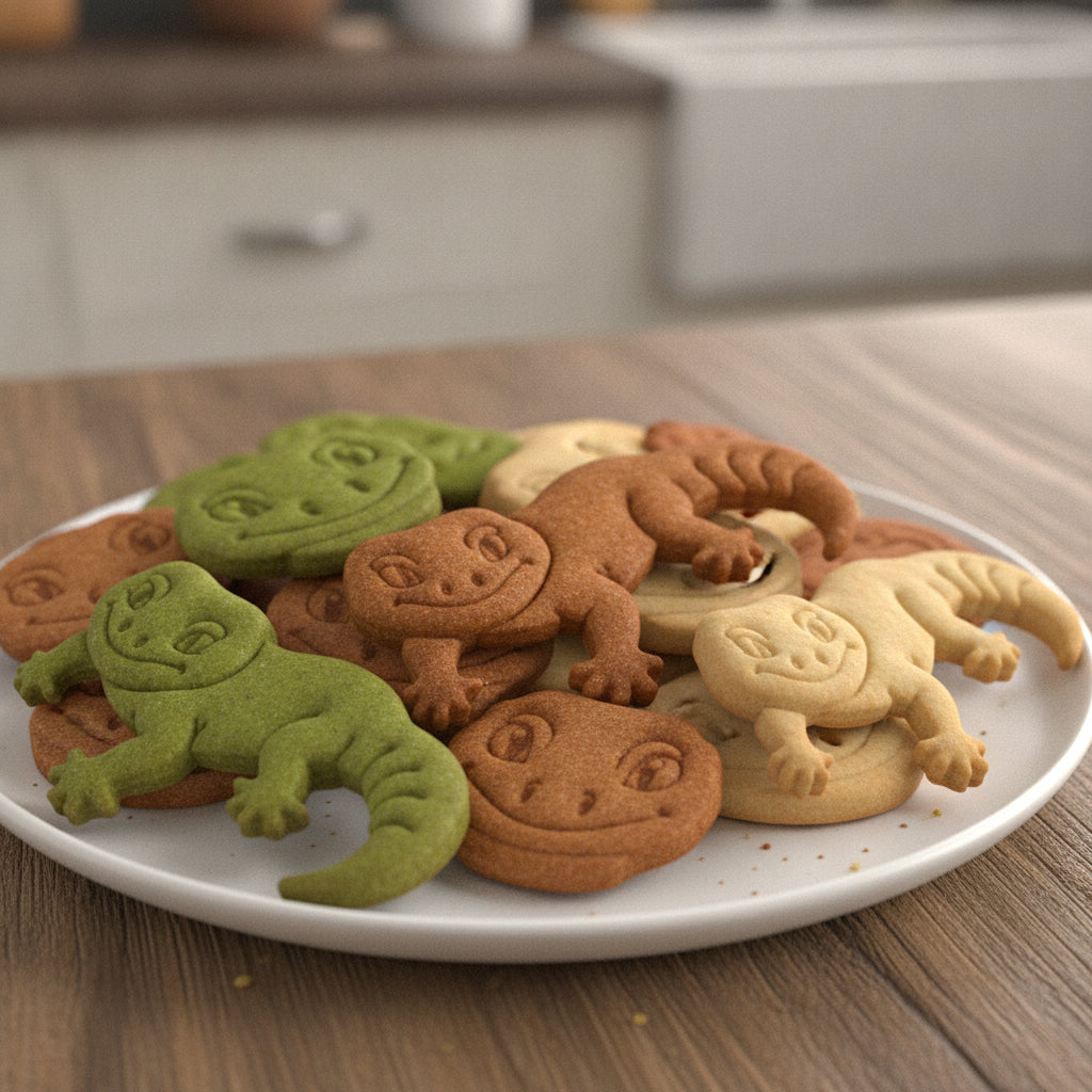Set of 2 Smiling Gecko Cookie Cutters