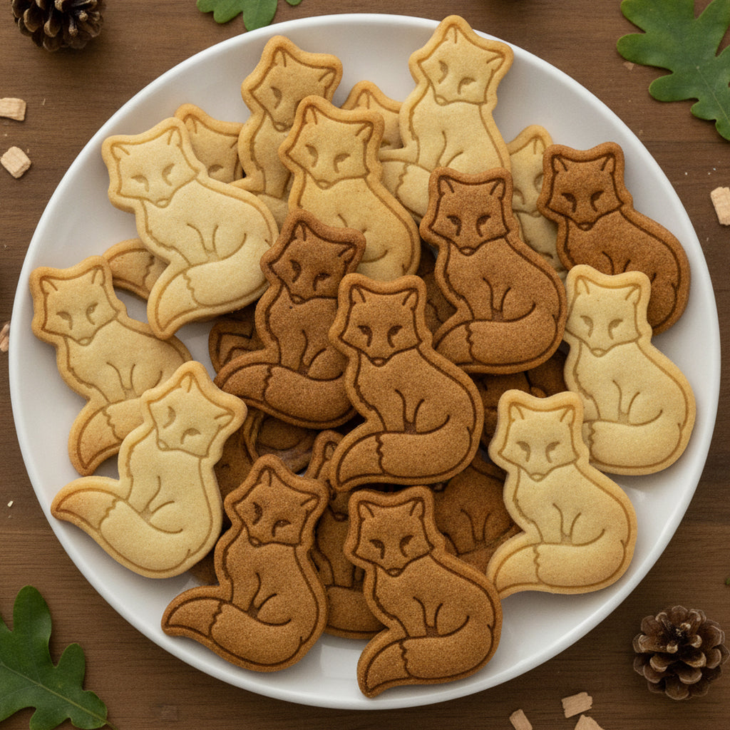 Fox Sitting Mini Cookie Cutter & Stamp Set