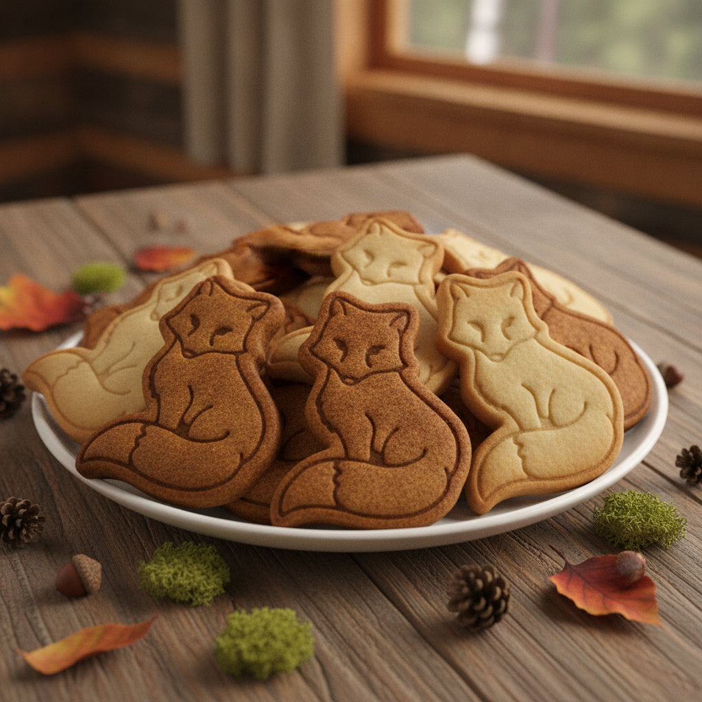 Fox Sitting Mini Cookie Cutter & Stamp Set