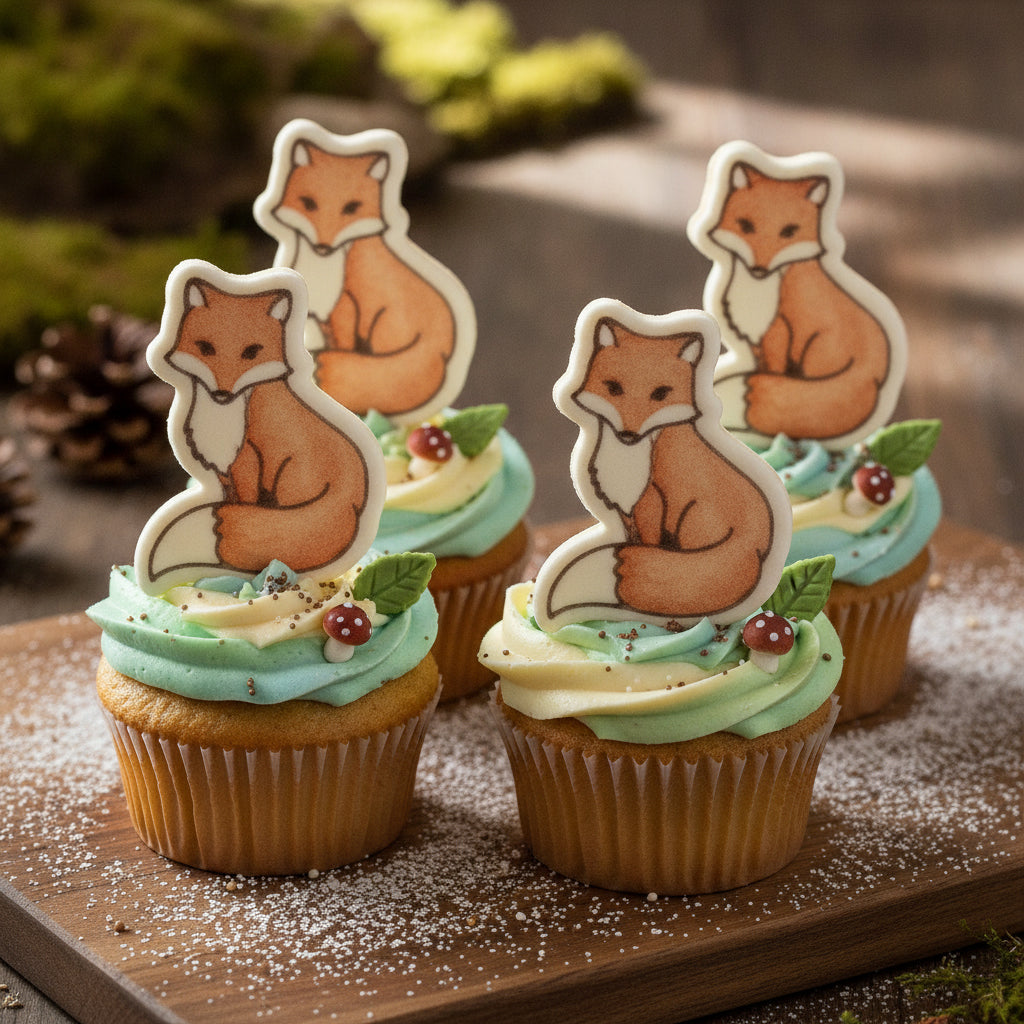 Fox Sitting Mini Cookie Cutter & Stamp Set