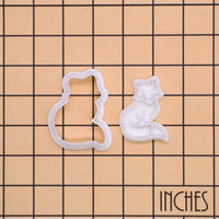 Fox Sitting Mini Cookie Cutter & Stamp Set