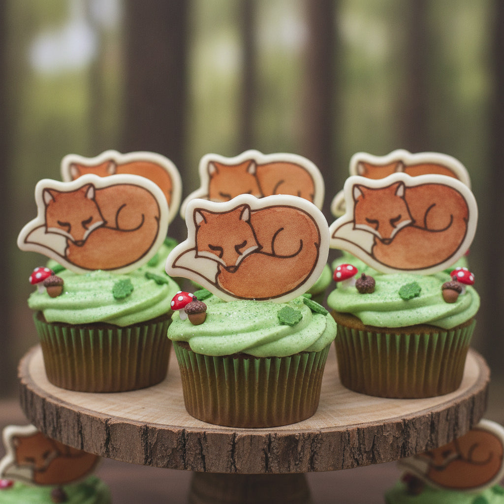 Set of 2 Fox Mini Cookie Cutter & Stamp Set