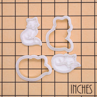 Set of 2 Fox Mini Cookie Cutter & Stamp Set