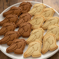 Shoebill Side View Mini Cookie Cutter & Stamp Set