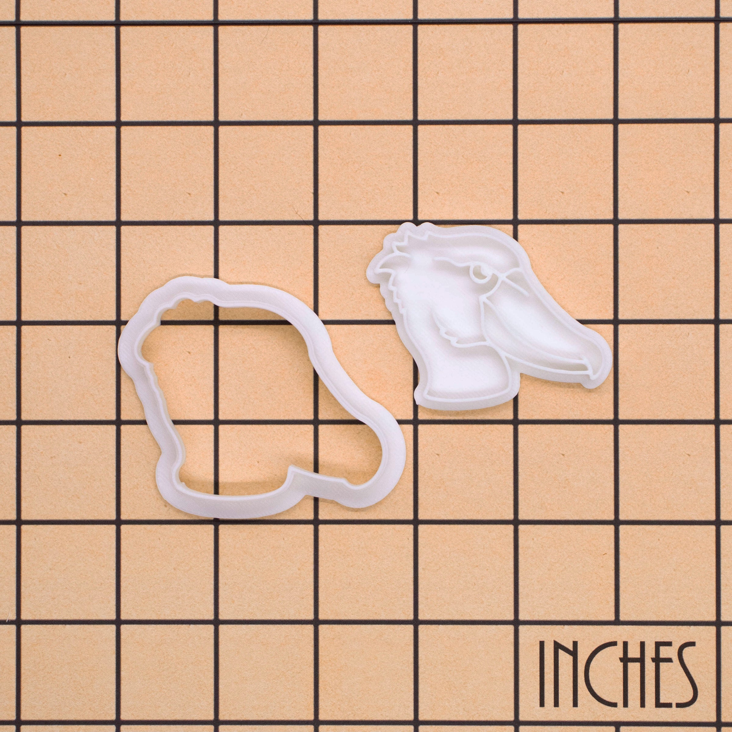 Shoebill Side View Mini Cookie Cutter & Stamp Set