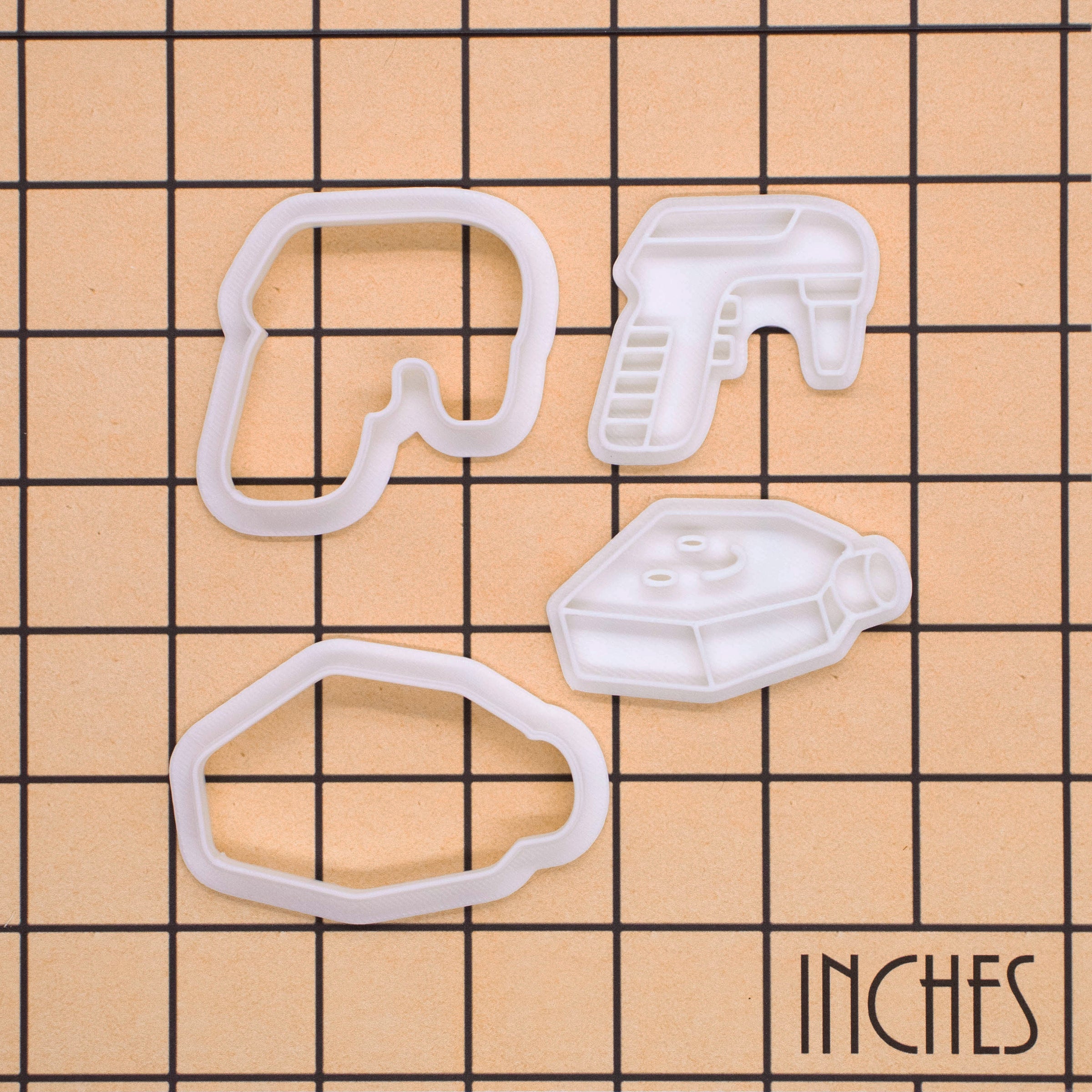 Set of 2 Electronic Pipette & Cell Culture Flask Mini Cookie Cutter & Stamp Sets