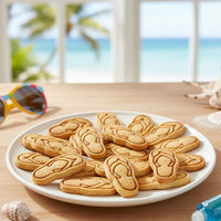 Set of 2 Beach Flip Flops & Beach Ball Mini Cookie Cutter & Stamp Set