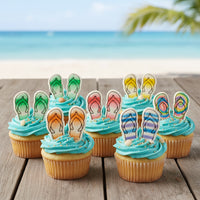 Set of 2 Beach Flip Flops & Beach Ball Mini Cookie Cutter & Stamp Set