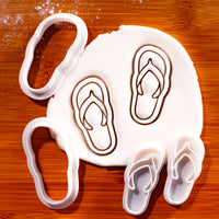 Beach Flip Flops Mini Cookie Cutter & Stamp Set