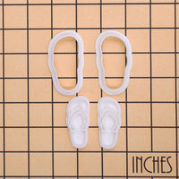 Beach Flip Flops Mini Cookie Cutter & Stamp Set