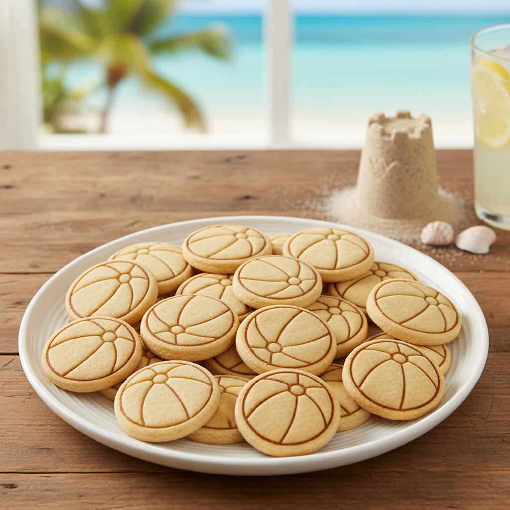 Beach Ball Mini Cookie Cutter & Stamp Set
