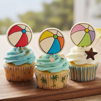 Beach Ball Mini Cookie Cutter & Stamp Set
