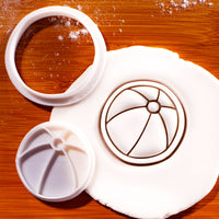 Beach Ball Mini Cookie Cutter & Stamp Set