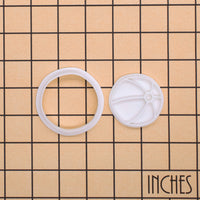 Beach Ball Mini Cookie Cutter & Stamp Set