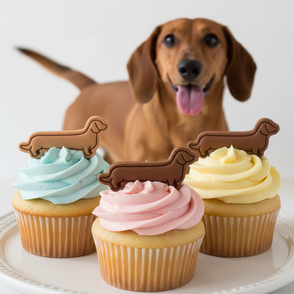 Xtra Long Dachshund Mini Cookie Cutter & Stamp Set